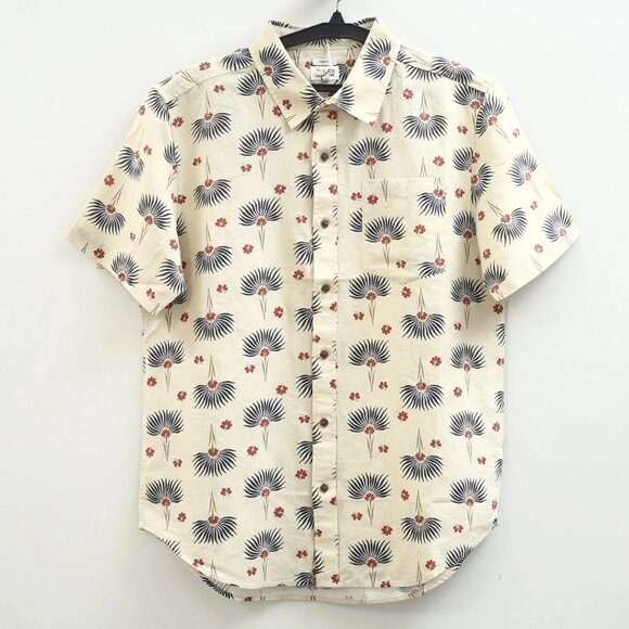 Bridge & Burn The bea Shirt Top Short Sleeve Buttondown Floral Printed M 283550 - Picture 6 of 13